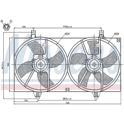 Ventilátor chladenia motora 85526 /NISSENS/ - obr. 6