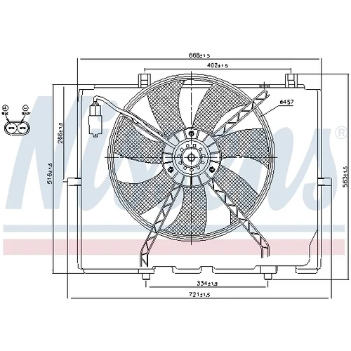 Ventilátor chladenia motora 85654 /NISSENS/ - obr. 5