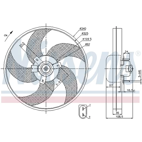 Ventilátor chladenia motora 85668 /NISSENS/ - obr. 5