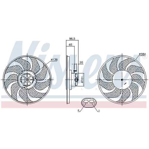 Ventilátor chladenia motora 85704 /NISSENS/ - obr. 5