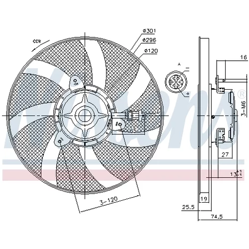 Ventilátor chladenia motora 85800 /NISSENS/ - obr. 5