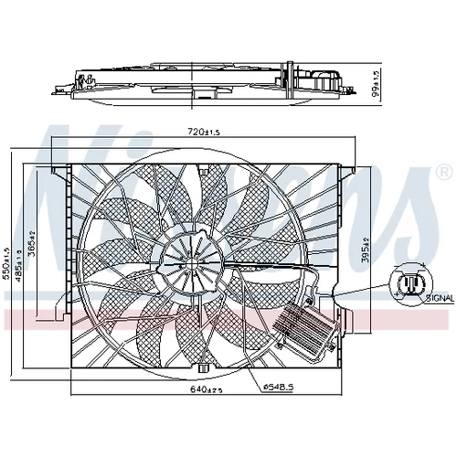 Ventilátor chladenia motora 85818 /NISSENS/ - obr. 5