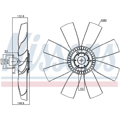 Spojka ventilátora chladenia 86192 /NISSENS/ - obr. 4
