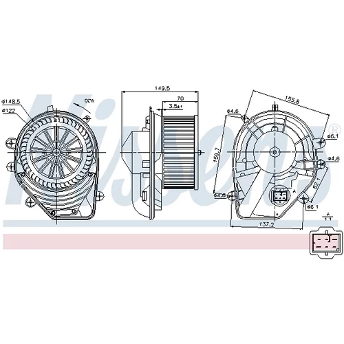Vnútorný ventilátor 87060 /NISSENS/ - obr. 5