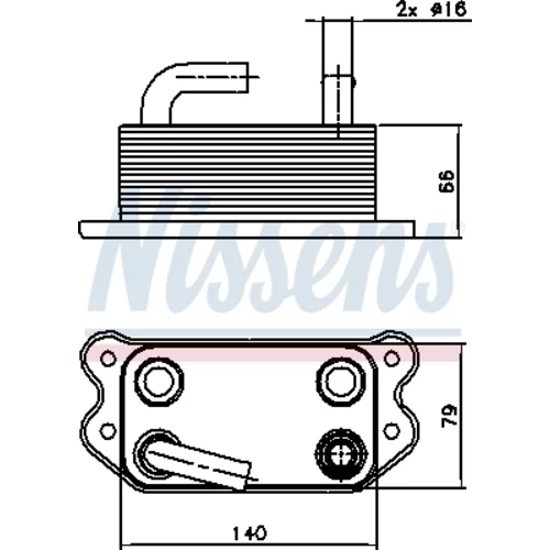 Chladič motorového oleja 90738 /NISSENS/ - obr. 5