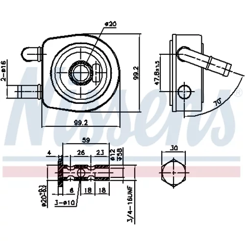 Chladič oleja automatickej prevodovky 91102 /NISSENS/ - obr. 5