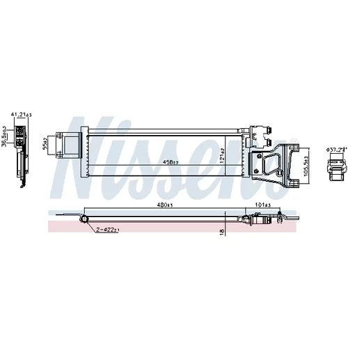 Chladič oleja automatickej prevodovky 91568 /NISSENS/ - obr. 5