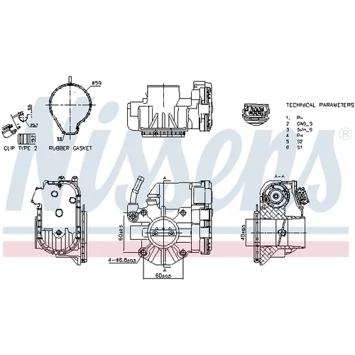Hrdlo škrtiacej klapky 955091 /NISSENS/ - obr. 6