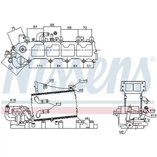 Chladič plniaceho vzduchu 96317 /NISSENS/ - obr. 3