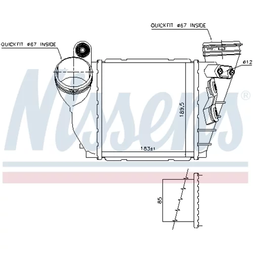 Chladič plniaceho vzduchu 96487 /NISSENS/ - obr. 4
