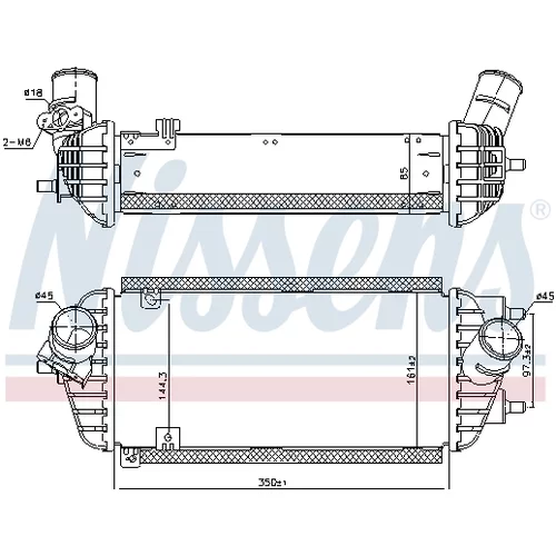 Chladič plniaceho vzduchu 96538 /NISSENS/ - obr. 6