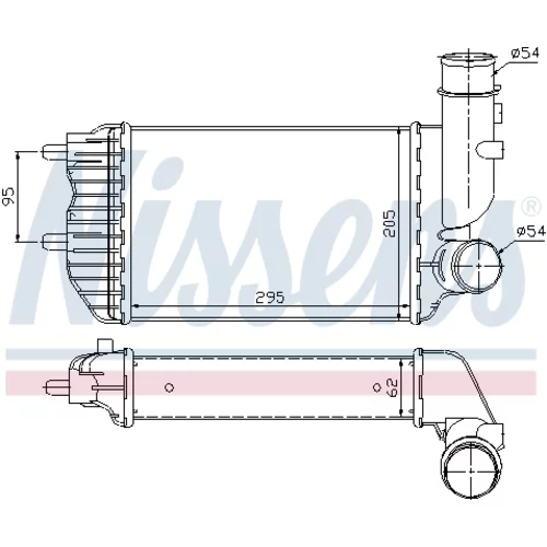 Chladič plniaceho vzduchu 96889 /NISSENS/ - obr. 5