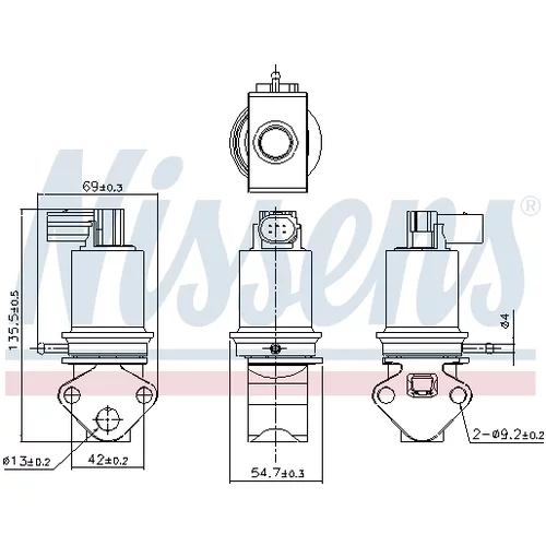EGR ventil 98179 /NISSENS/ - obr. 6