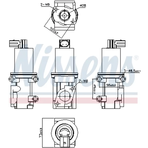 EGR ventil 98193 /NISSENS/ - obr. 6