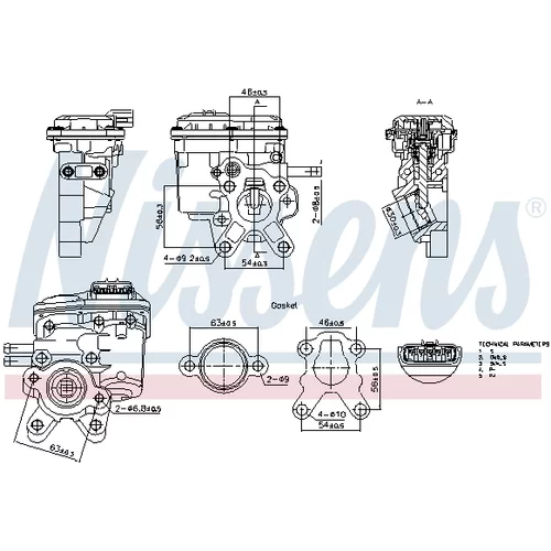 EGR ventil 98508 /NISSENS/ - obr. 6
