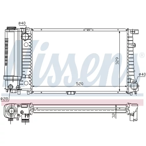 Chladič motora 60736A /NISSENS/ - obr. 4