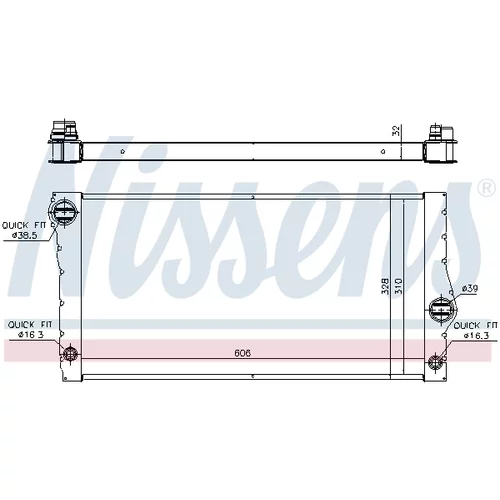 Chladič motora 60828 /NISSENS/ - obr. 9