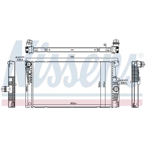 Chladič motora 60839 /NISSENS/ - obr. 6