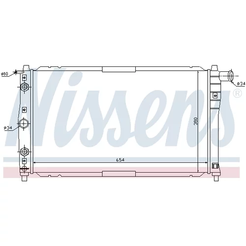 Chladič motora 616591 /NISSENS/ - obr. 4