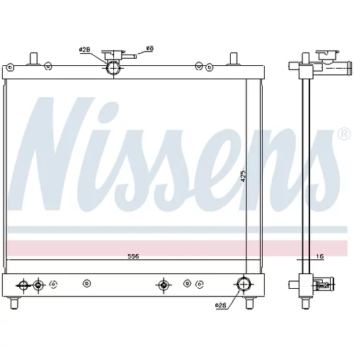 Chladič motora 617402 /NISSENS/ - obr. 6