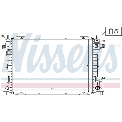 Chladič motora 62033 /NISSENS/ - obr. 5