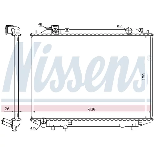 Chladič motora 62246A /NISSENS/ - obr. 6