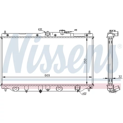 Chladič motora 62282A /NISSENS/ - obr. 5