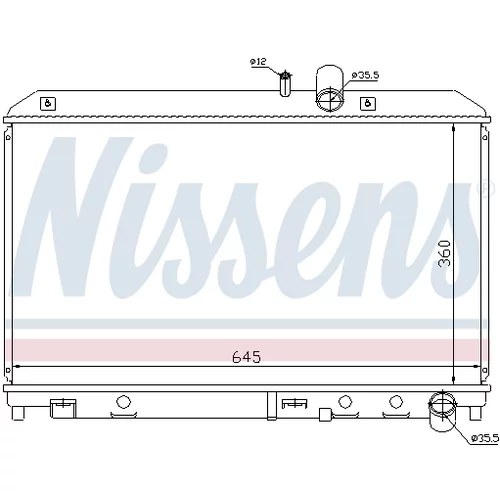 Chladič motora 62458 /NISSENS/ - obr. 4
