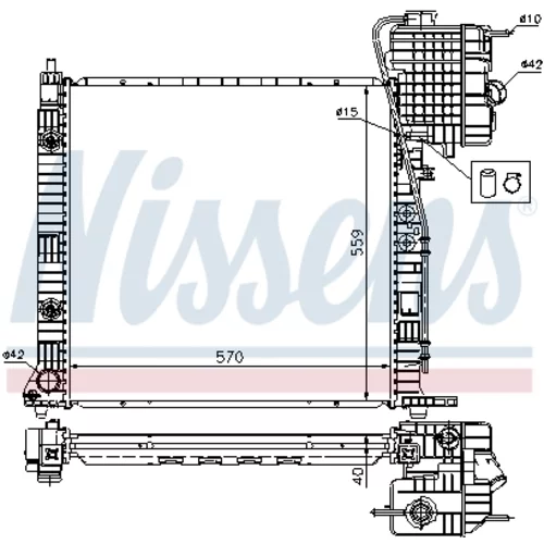 Chladič motora 62561A /NISSENS/ - obr. 8