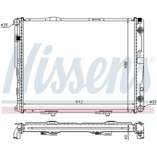 Chladič motora 62695A /NISSENS/ - obr. 6