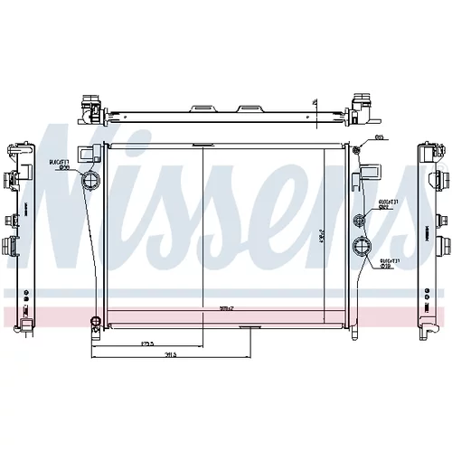 Chladič motora 627035 /NISSENS/ - obr. 5