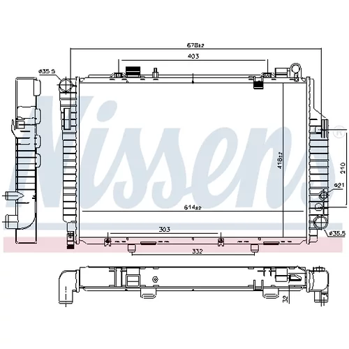 Chladič motora 62765 /NISSENS/ - obr. 4