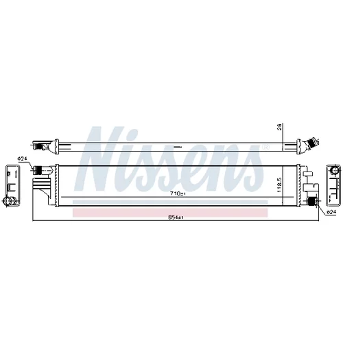 Chladič motora 630794 /NISSENS/ - obr. 5