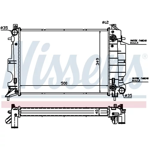 Chladič motora 64034A /NISSENS/ - obr. 4