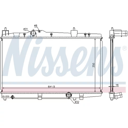 Chladič motora 64655A /NISSENS/ - obr. 4