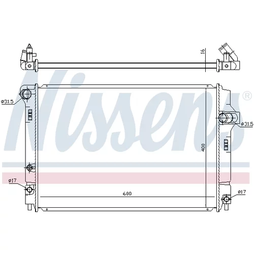 Chladič motora 646873 /NISSENS/ - obr. 5
