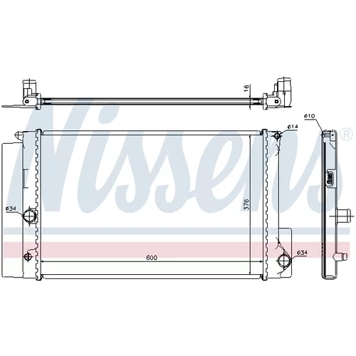 Chladič motora 64692 /NISSENS/ - obr. 5
