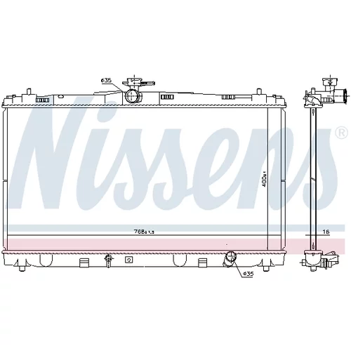 Chladič motora 646935 /NISSENS/ - obr. 4