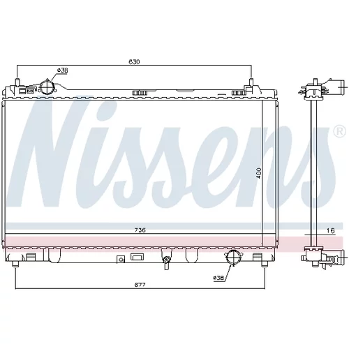 Chladič motora 646948 /NISSENS/ - obr. 5