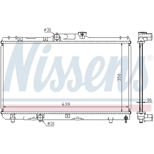 Chladič motora 64786A /NISSENS/ - obr. 5