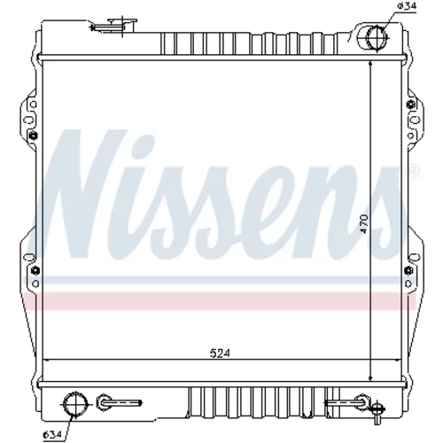 Chladič motora 64847 /NISSENS/ - obr. 4