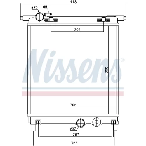 Chladič motora 65300 /NISSENS/ - obr. 4