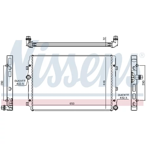 Chladič motora 65309 /NISSENS/ - obr. 4