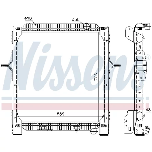 Chladič motora NISSENS 65476