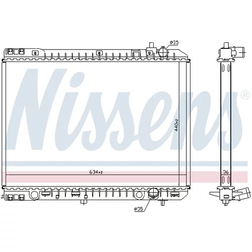 Chladič motora 666230 /NISSENS/ - obr. 4