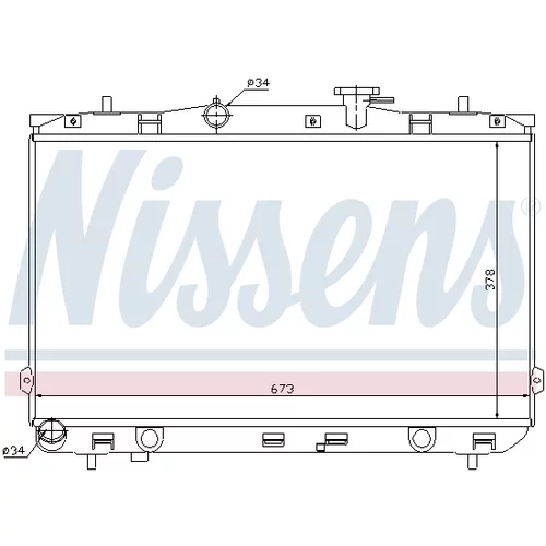 Chladič motora 67024 /NISSENS/ - obr. 5