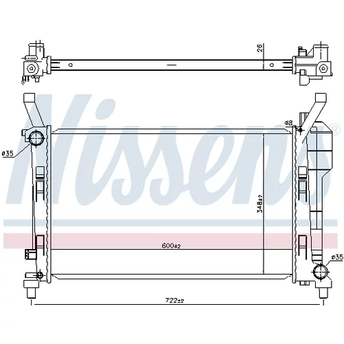 Chladič motora 67106 /NISSENS/ - obr. 4