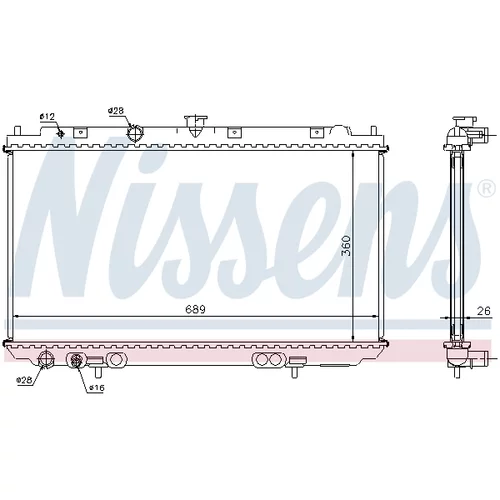 Chladič motora 67348A /NISSENS/ - obr. 5