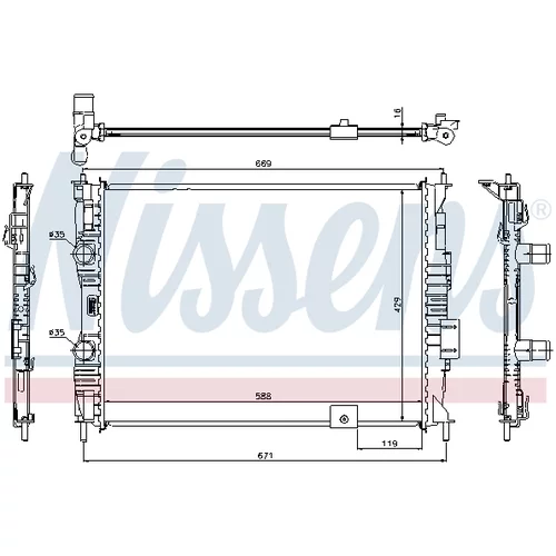 Chladič motora 67363 /NISSENS/ - obr. 4