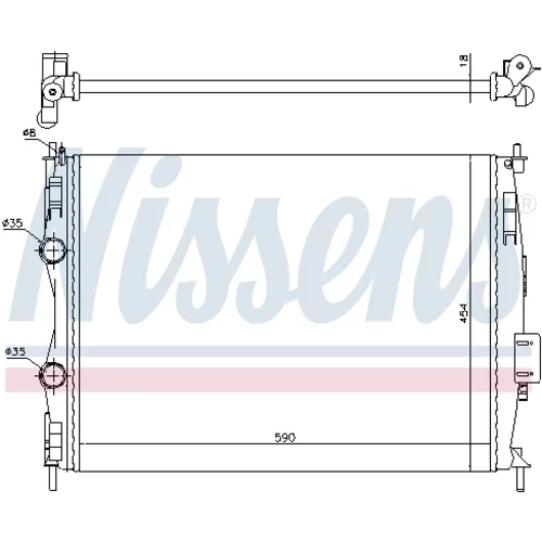 Chladič motora 67368 /NISSENS/ - obr. 4